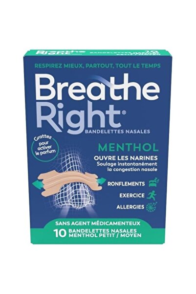 Breathe Right Menthol Strips 10 Τεμάχια
