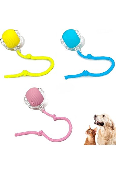 ALMEKAQUZ 3pcs Automatic Rolling Cat Ball, Rechargeable Interactive Cat Toy B...