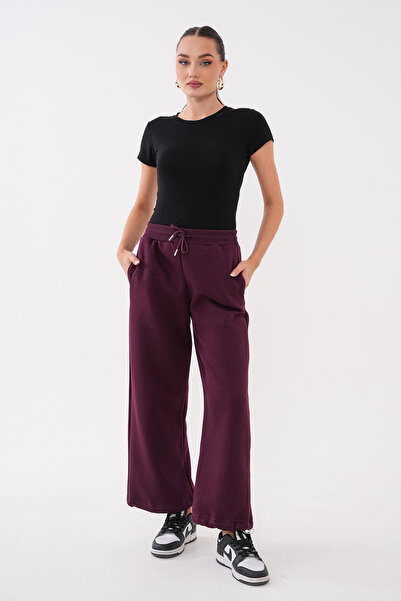 Mega Life Belted, Cashmere-Embellished, Three-Yarn Pants with Stoppered Cuffs