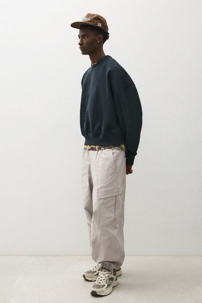 Bershka Teknik kargo straight fit pantolon