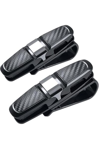 GENERAL Car Sun Visor Glasses Holder, Eyeglass Holder Clip Decorated with Sty...