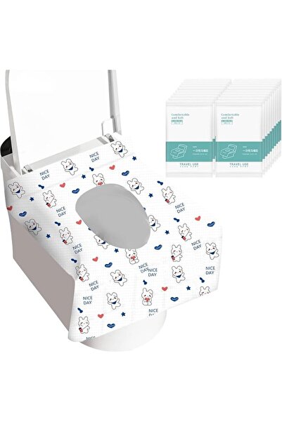 ALMEKAQUZ 20 PCS Disposable Toilet Seat Covers Waterproof Potty Pads