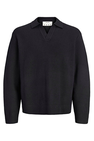 Jack & Jones Erkek Loose Fit Split Yaka Triko Polo Üst - Legacy