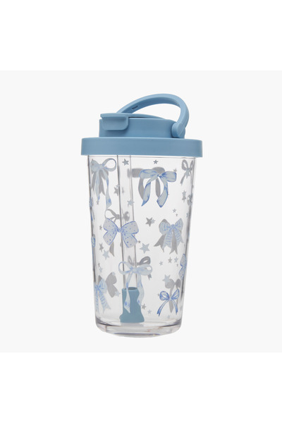 Lifestyle Bow Print Single Wall Tumbler with Handle - 710 ml
