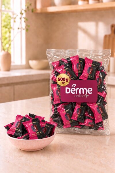 Derme Hurma - Bademli ve Çilekli Çikolata Kaplı - 500 g
