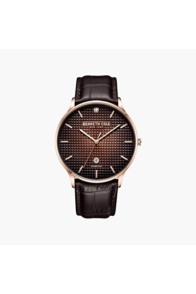 Kenneth Cole Modern Classic Genuine Leather Strap Analog Watch for Men | KCWG...