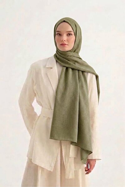 ALDAIYR Hijab Cotton Soft Textured Loop Pattern2 Jacquard Shawl