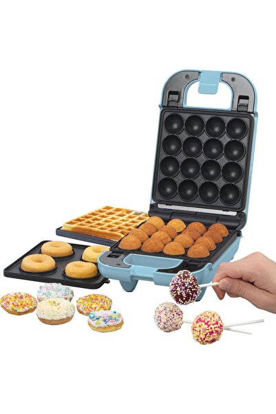 GILES POSNER Giles & Posner 3'ü 1 Arada Mini İkram Makinesi - Donut, Cake Pop...