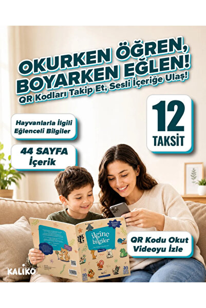 İlginç Bilgiler Boyama Kitabı