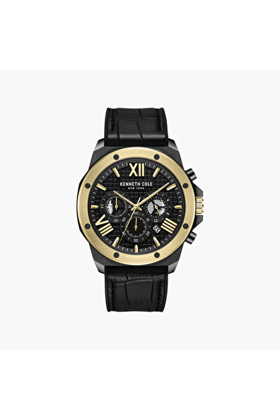 Kenneth Cole Modern Dress Sport Leather Strap Chronograph Watch for Men | KCW...