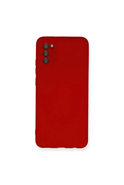 Samsung Galaxy A03s İçi Kadife Nano Silikon Kılıf - Kırmızı