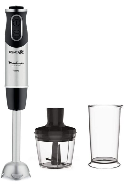 Moulinex DD6578 Quickchef 2'si 1 arada çubuk blender, 1000 W, Powelix teknolo...