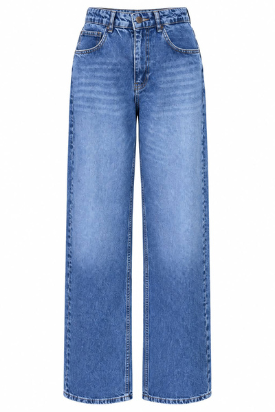 Özge Özgenç Taşlamalı Straight Fit Jean