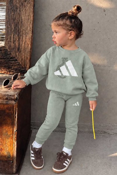 Soft kids Children's Printed Top and Bottom Set Sweat Set