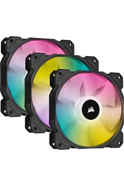 Corsair Cooling Fan SP Series SP120 RGB ELITE 120mm RGB LED Fan with AirGuide, Triple Pack