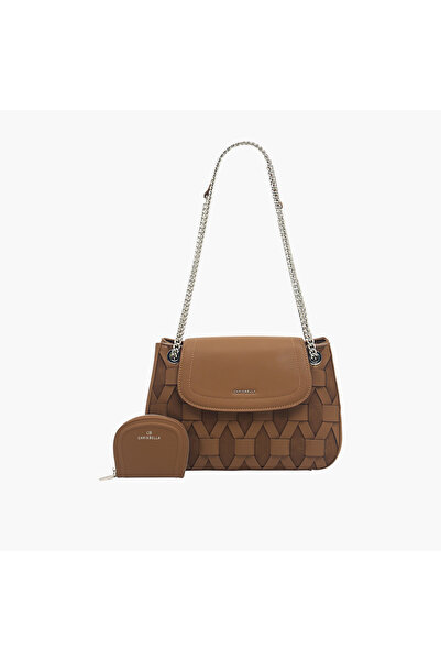 Chrisbella Panelled Crossbody Bag with Pouch