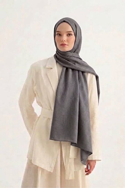 ALDAIYR Hijab Cotton Soft Textured Loop Pattern2 Jacquard Shawl