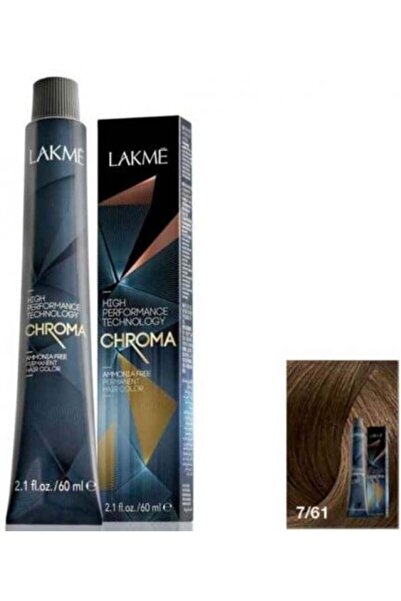 Lakme Chroma Ammonia-Free Hair Dye Medium Chestnut Ash Blonde No. 7/61