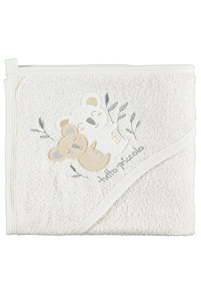 Civil Baby Koala Embroidery 75X75 Towel - Ecru