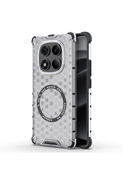 Techsuit Case for Xiaomi Redmi Note 14 Pro 4G, HoneyComb Shield MagSafe, whit...