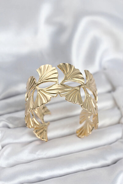 Lovesta Home Brass Gold Color Sheet Fan Model Women's Bracelet Tj-Bb8053
