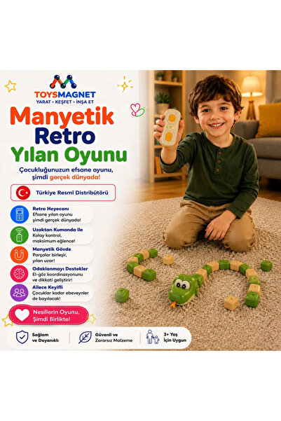 ToysMagnet ™ Manyetik Retro Yılan Oyunu