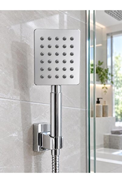 ERÇELİK TİCARET Ayarsız Duş Başlığı El Duşu Banyo Duş Başlığı