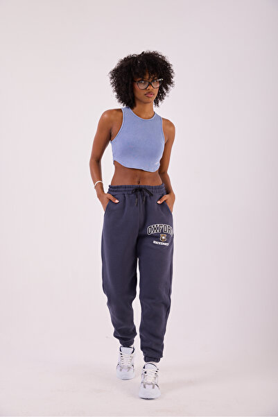 Superbluemexico Women's Blue Basic Jogger Pants