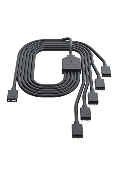 Cooler Master 1-To-5 ArGB Splitter Cable / 5V - Support 3-Pin ADDRessable RGB...