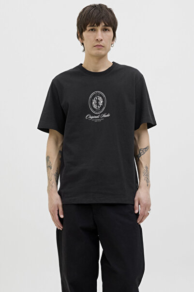 Jack & Jones تي شيرت رجالي من جاك آند جونز 12286609 أسود