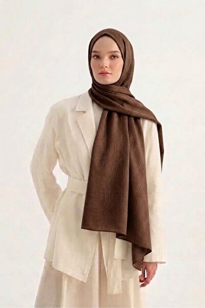 ALDAIYR Hijab Cotton Soft Textured Loop Pattern2 Jacquard Shawl