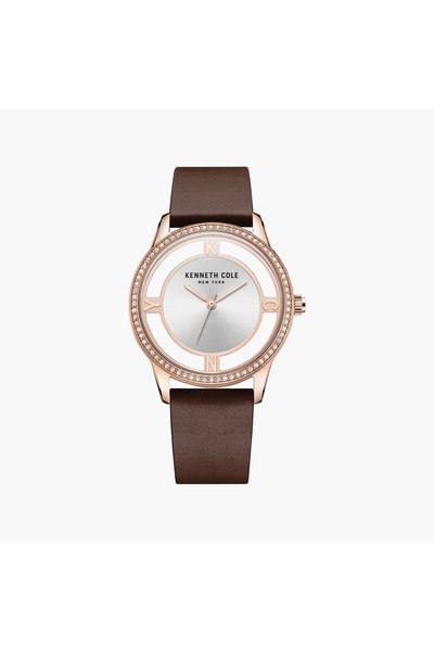 Kenneth Cole Modern Classic Leather Strap Analog Watch for Women | KCWLA2220107
