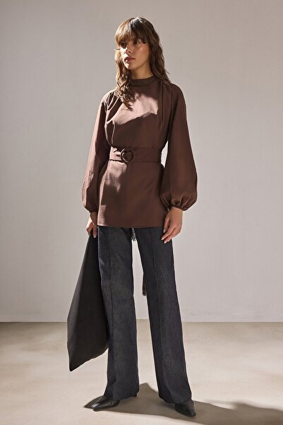 Touché Privé Belted Poplin Tunic
