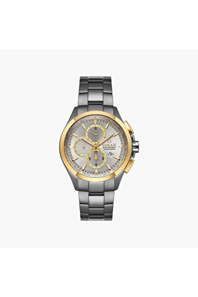 Omax Women's Chronograph Round 30 MM Butterfly Buckle Watch | ML36W99I