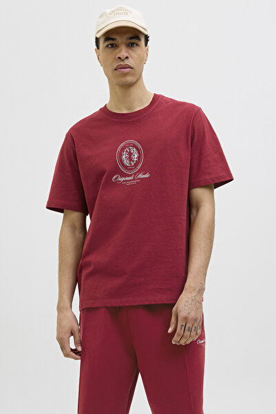 Jack & Jones Men's Red T-Shirt