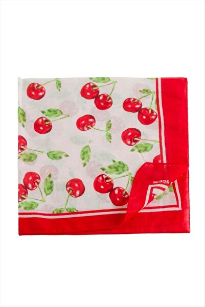 TakÇalıştır Cherry Patterned Bandana 50*50
