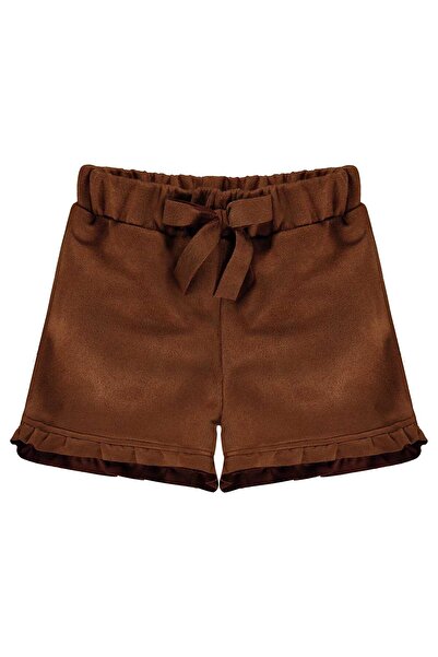 Civil Baby Ruffle Cuffed 6-18 Months Shorts - Brown