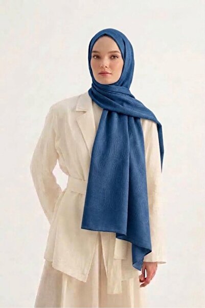 ALDAIYR Hijab Cotton Soft Textured Loop Pattern2 Jacquard Shawl