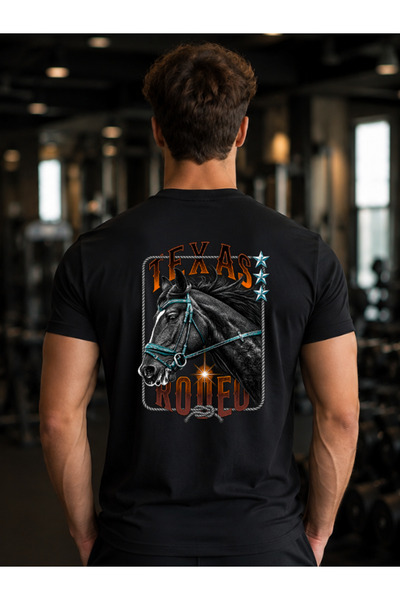 örses Texas Rodeo Print Unisex T-Shirt Kids / Adults (with Surprise Gift)