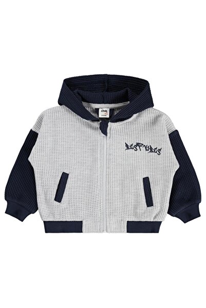 Civil Baby Best Vibes Printed Cardigan for 6-18 Months - Gray
