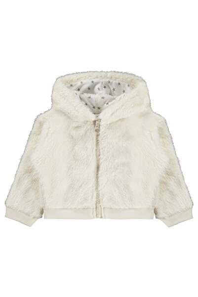 DOFİ Baby Zippered Cardigan for 6-18 Months - White