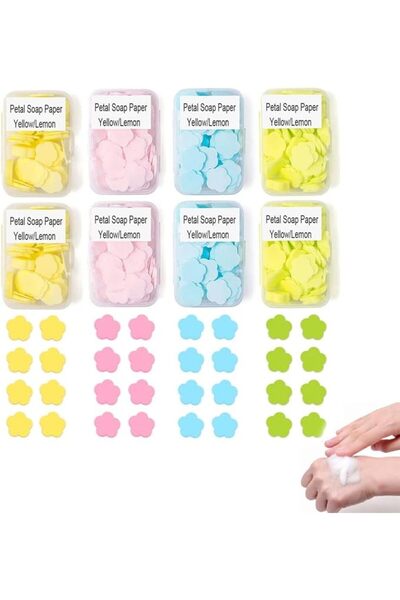 SYOSI 800 Petal Soap Sheets, Portable and Dissolvable Soap Paper Sheets for H...
