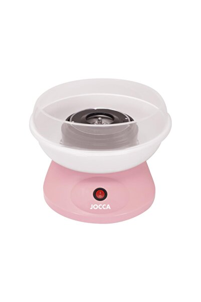 Jocca pamuk şeker makinesi pembe | 520W | Ölçü kaşığı ve 10 tahta çubukla bir...