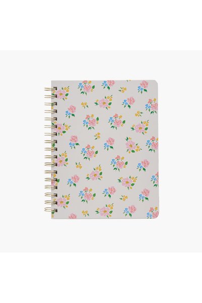 Syloon Flower Print Notebook with Spiral Binding
