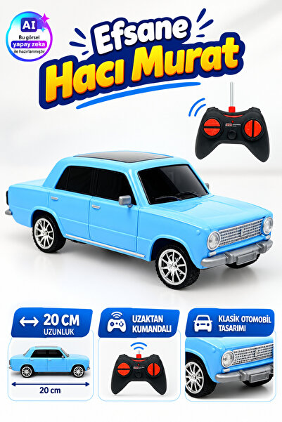 YILDIRIM OYUNCAK Uzaktan Kumandalı Efsane Hacı Murat Oyuncak Araba 20 cm – RC Klasik Sedan RC Klasik Araba