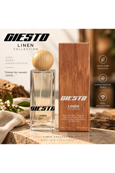 GIESTO Linen Kalıcı ve Etkileyici Erkek Parfüm