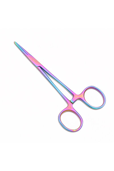 Choice DD-Zhi Cai Hemostatic Forceps 5" Colorful Stainless Steel Curved Head ...