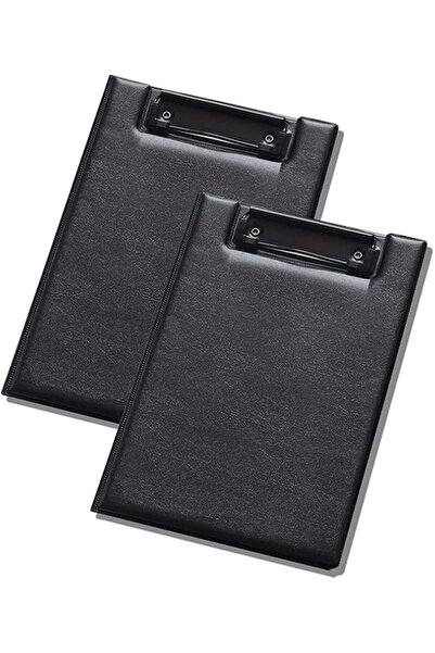 EXCEFORE Leather A5 Foldable Clipboard, 2 Pcs, Thicken PU File Folder, 360-De...