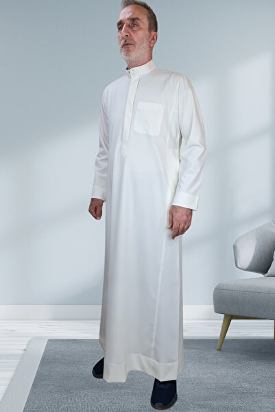 Royal Attire Erkek Fistan Cellabiye Hac Umre ve Namaz Kıyafeti Gizli Düğmeli ...