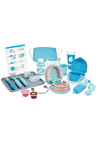 Melissa & Doug مجموعة أدوات طبيب الأسنان سوبر سمايل مع مجموعة ألعاب تمثيلية م...